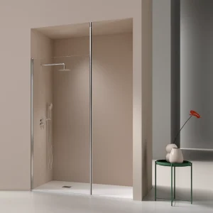 Paroi de douche fixe FRESH LEVANTE profil chromé
