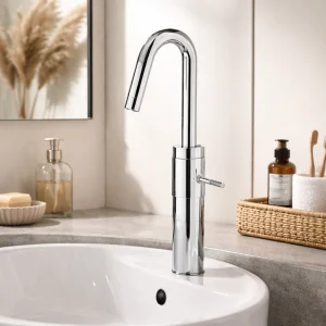 Robinet mitigeur lavabo CISAL STEP réhaussé sans bonde