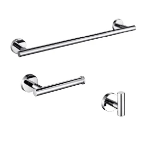 Pack accessoires salle de bain CHARLES chromé